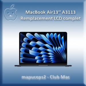 MacBook Air 13" M3 A3113 de 2024 - Remplacement LCD